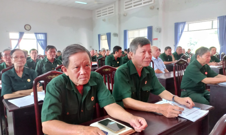 Thành phố Tân An bồi dưỡng kiến thức cho cán bộ Hội Cựu chiến binh cơ sở