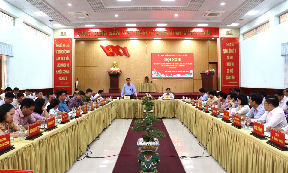UBND huyện Cần Đước tập trung nhiệm vụ 3 tháng cuối năm 2023