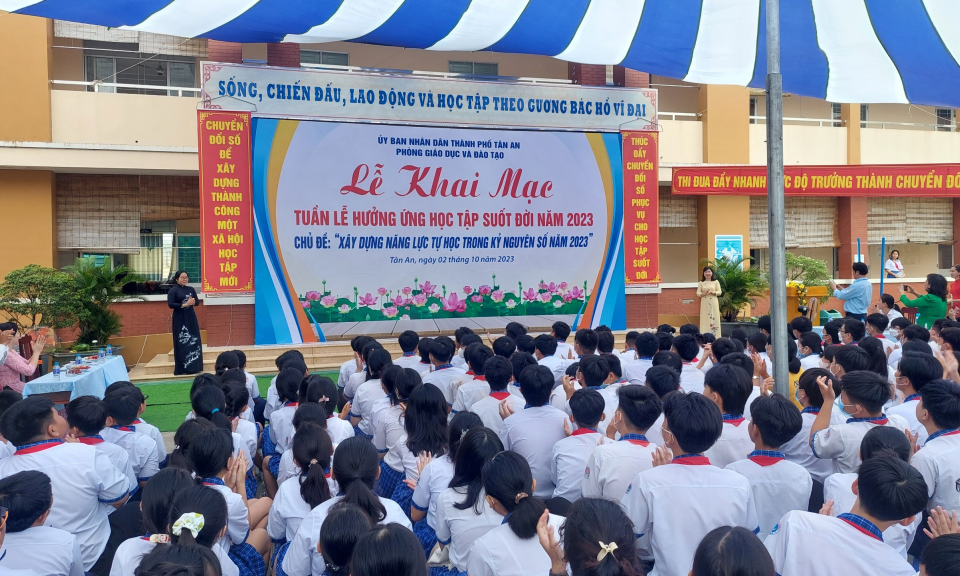Thành phố Tân An khai mạc Tuần lễ hưởng ứng học tập suốt đời năm 2023