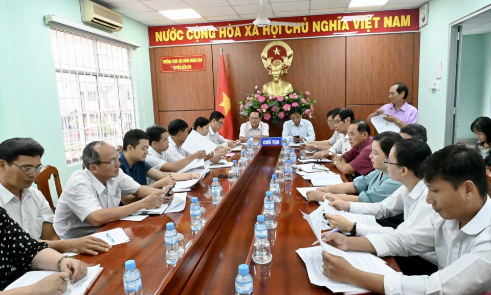 Thường trực HĐNĐ huyện Bến Lức đánh giá tình hình hoạt động 9 tháng năm 2023