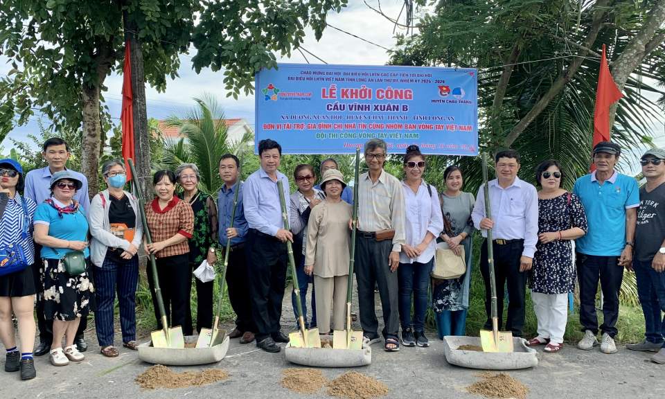 Huyện Châu Thành khởi công xây dựng cầu giao thông nông thôn