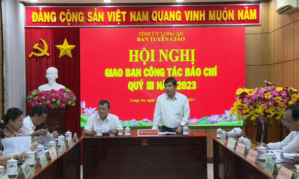 Hội nghị giao ban công tác báo chí quý III năm 2023