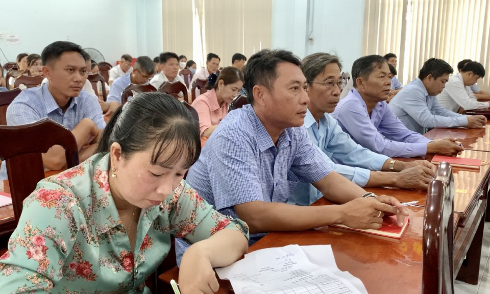 Tân Hưng tổ chức Lớp tập huấn công tác tuyên truyền miệng cơ sở năm 2023