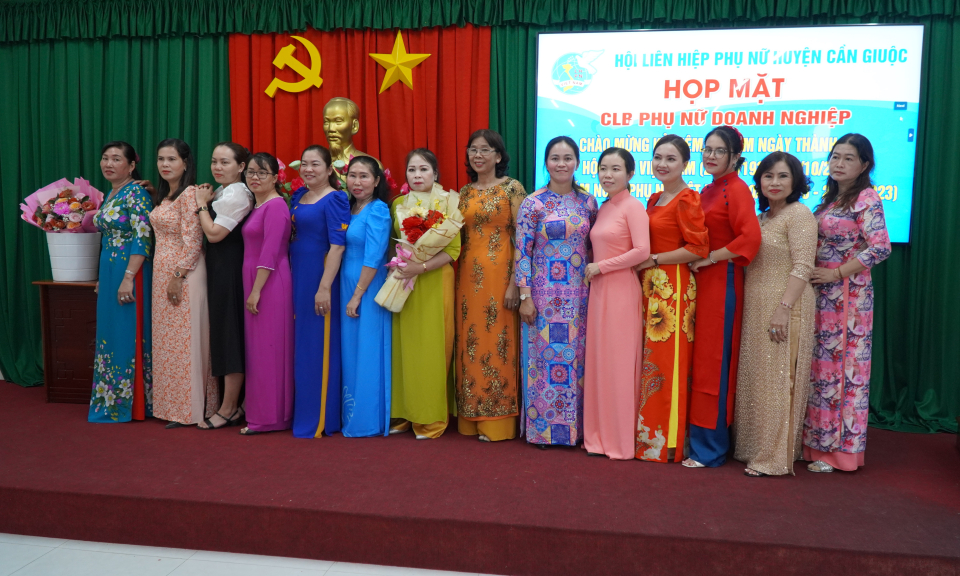 Cần Giuộc họp mặt CLB nữ doanh nghiệp nhân kỷ niệm 93 năm ngày thành lập Hội LHPN Việt Nam
