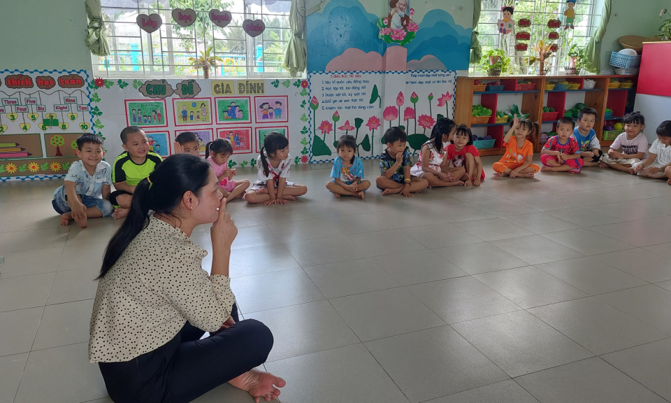 Các trường Mẫu giáo trên địa bàn thành phố Tân An phòng, chống bắt cóc trẻ em