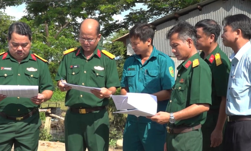 Khảo sát xây dựng nhà liền kề Chốt Dân quân biên giới tại huyện Tân Hưng