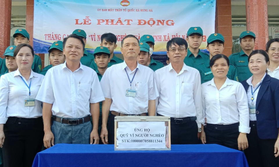 Xã Hưng Hà phát động Tháng cao điểm 'Vì người nghèo' năm 2023