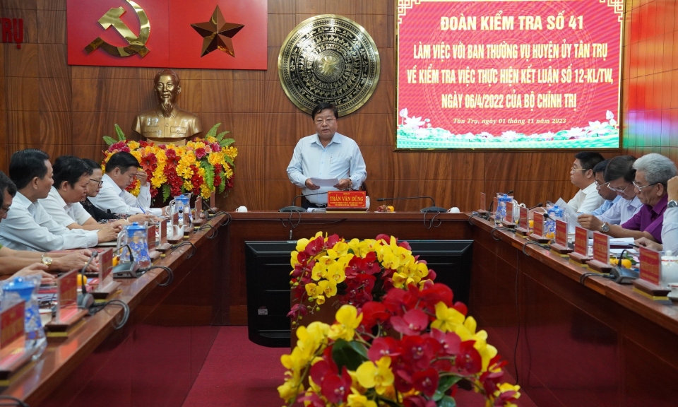 Tân Trụ công tác phòng, chống tham nhũng, tiêu cực khu vực ngoài Nhà nước