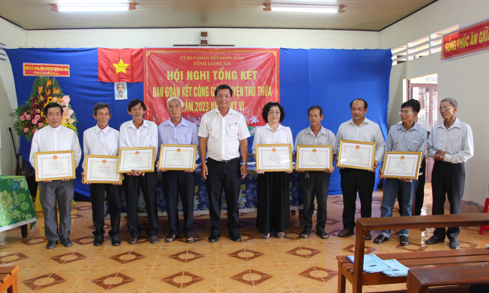 Thủ Thừa tổng kết Ban đoàn kết Công giáo huyện