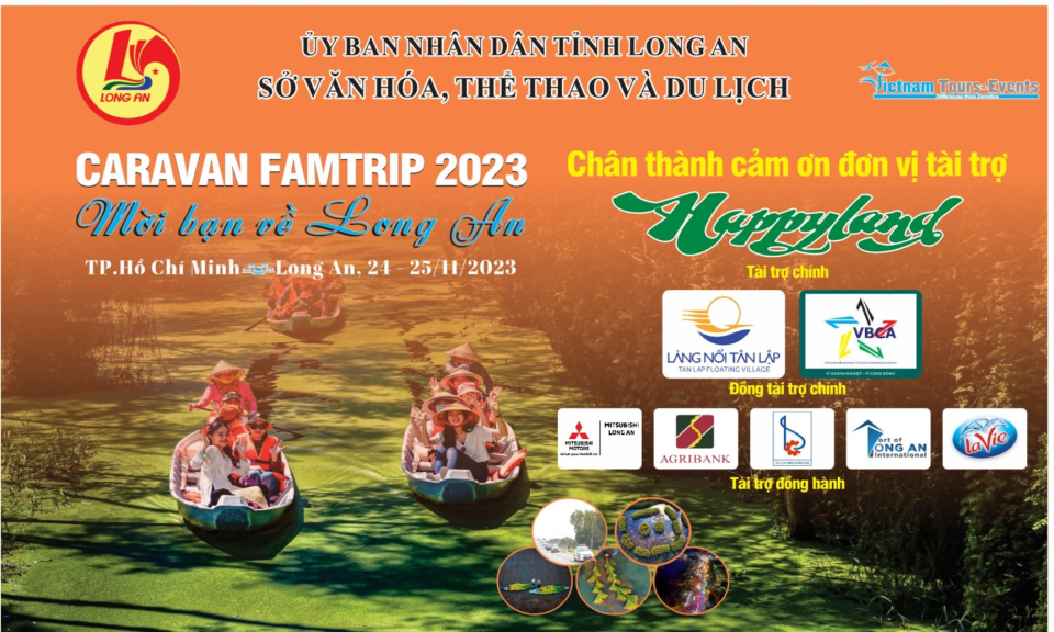 Chương trình Caravan Famtrip 2023 “Mời bạn về Long An”