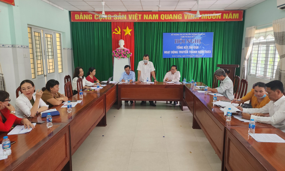 Tổng kết thi đua hoạt động truyền thanh cơ sở năm 2023 Cụm 1 