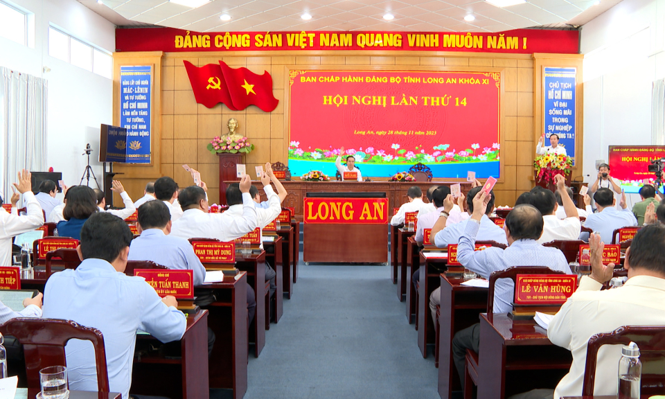 Kết quả Hội nghị lần thứ 14, Ban Chấp hành Đảng bộ tỉnh Long An, khóa XI, nhiệm kỳ 2020 - 2025
