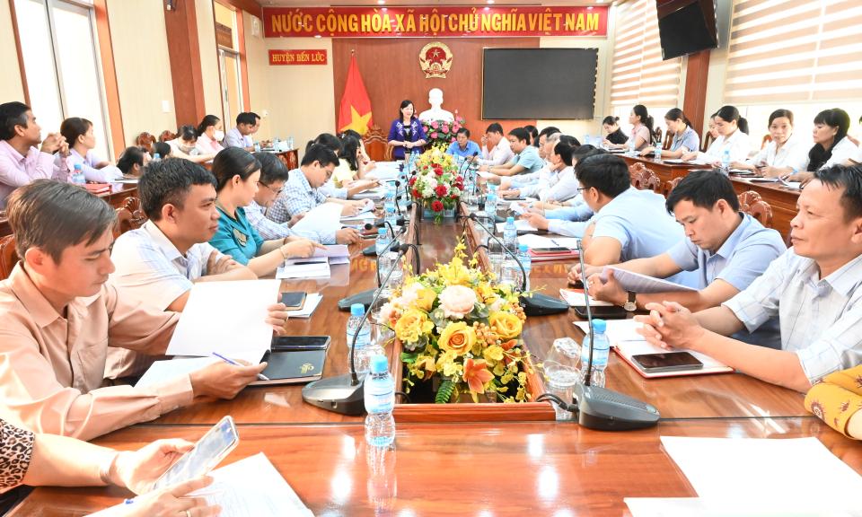 Giám sát, kiểm tra chương trình mục tiêu Quốc gia giảm nghèo bền vững năm 2023 tại huyện Bến Lức