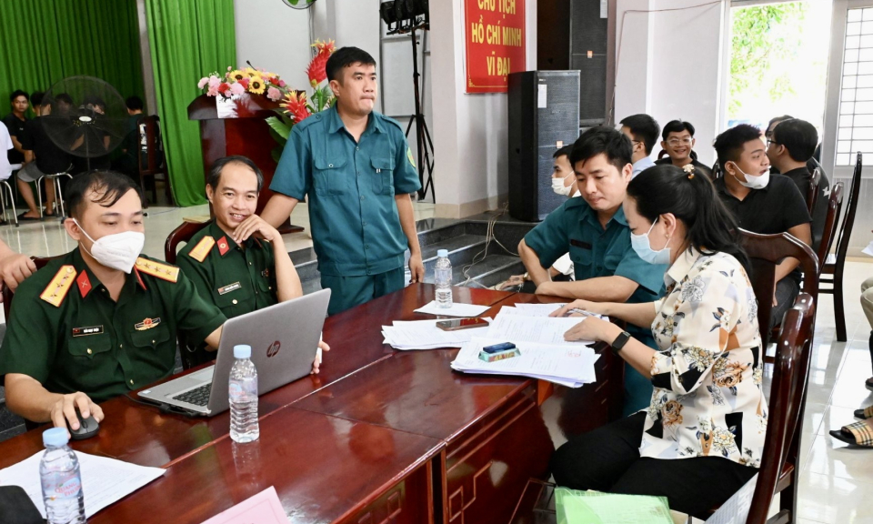 Huyện Bến Lức tuyển chọn công dân nhập ngũ năm 2024