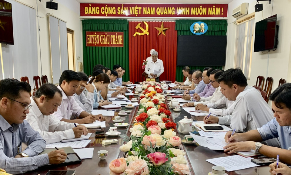 Châu Thành họp Ban chỉ đạo đôn đốc thu ngân sách Nhà nước