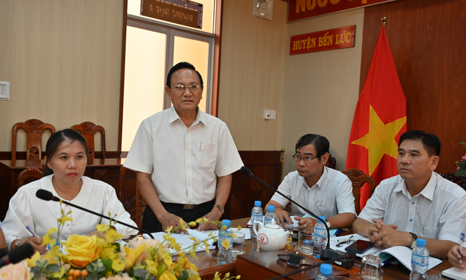 Hội nghị phản biện, thẩm tra Dự thảo Kế hoạch sử dụng đất huyện Bến Lức năm 2024