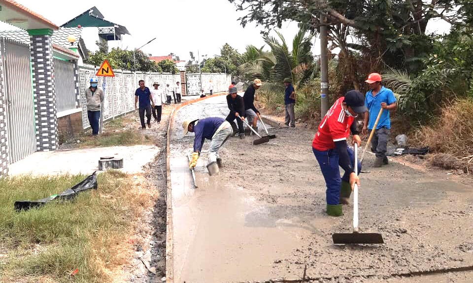 Bến Lức tiếp tục phát huy hiệu quả mô hình “Mỗi khu dân cư 1 công trình”