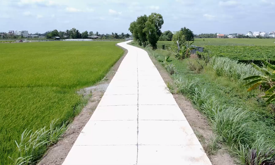 Lần đầu tiên Long An thí điểm hỗ trợ đầu tư đường giao thông trục ấp, liên ấp
