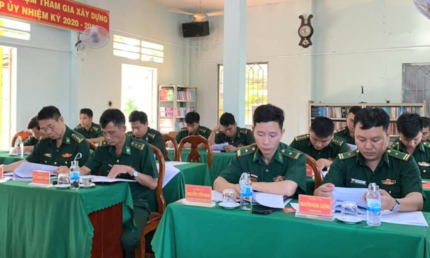 Đồn Biên phòng Sông Trăng: Xây dựng Nghị quyết lãnh đạo thực hiện nhiệm vụ năm 2024