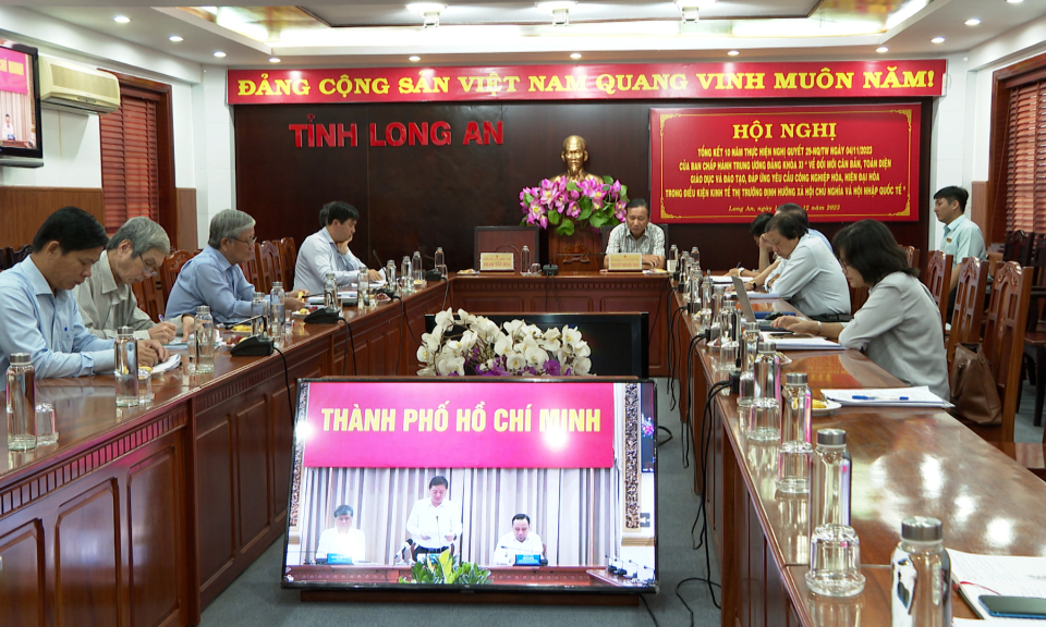 Hội nghị trực tuyến tổng kết 10 năm thực hiện Nghị quyết số 29 của Ban Chấp hành Trung ương Đảng khóa 11