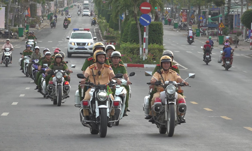 Tân Hưng ra quân bảo đảm an ninh trật tự Tết Nguyên đán Giáp Thìn năm 2024