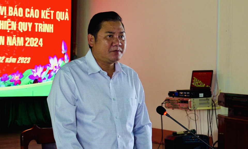 Tân Hưng thực hiện quy trình tuyển quân năm 2024