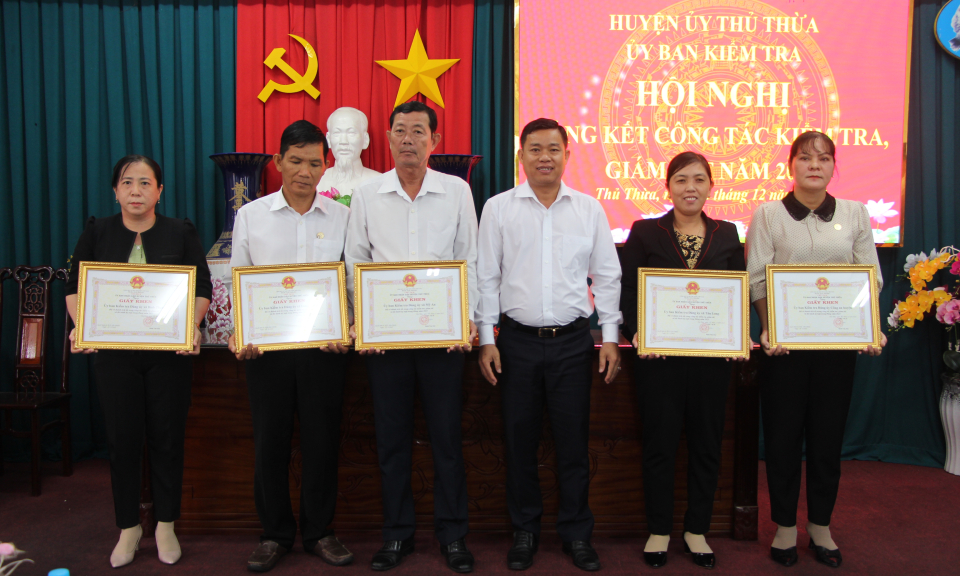 Thủ Thừa tổng kết công tác kiểm tra giám sát năm 2023