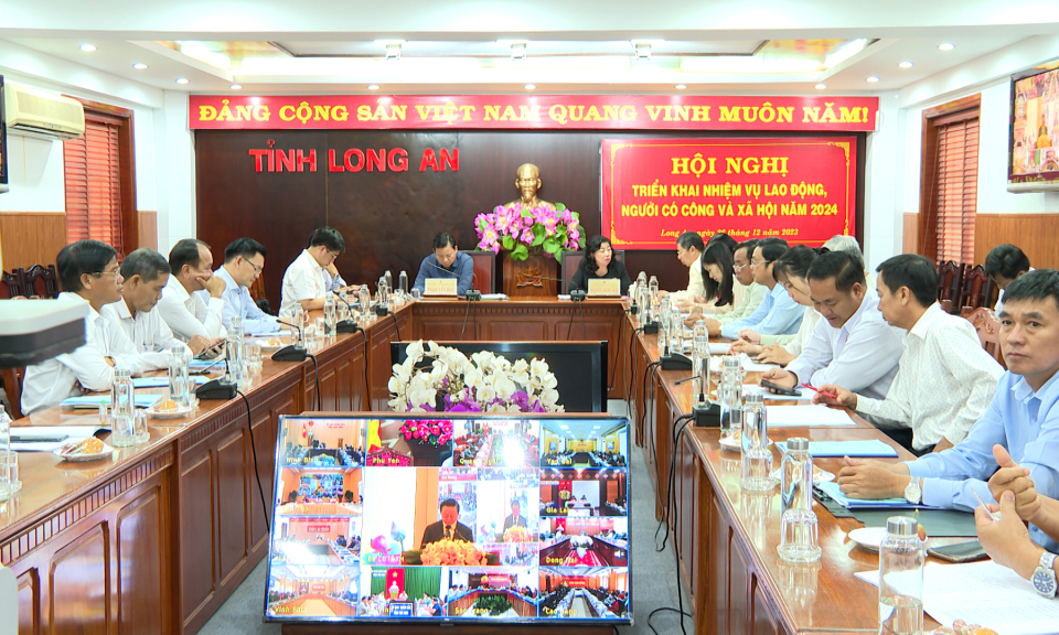 Hội nghị trực tuyến toàn quốc triển khai nhiệm vụ lao động, người có công và xã hội năm 2024