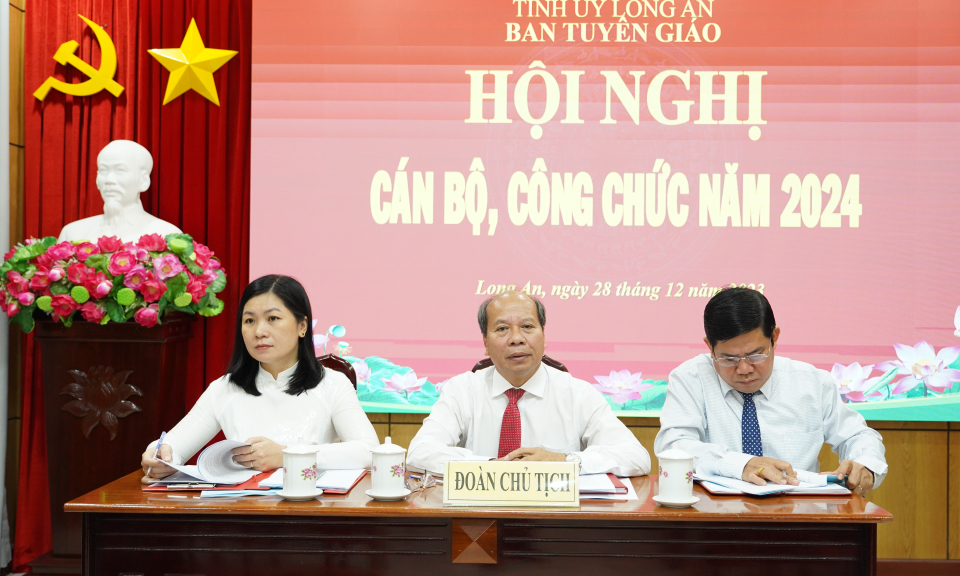Ban Tuyên giáo Tỉnh ủy tổ chức hội nghị cán bộ, công chức năm 2024