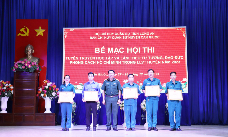Cần Giuộc tổ chức Hội thi tuyên truyền học tập và làm theo tư tưởng, đạo đức, phong cách Hồ Chí Minh