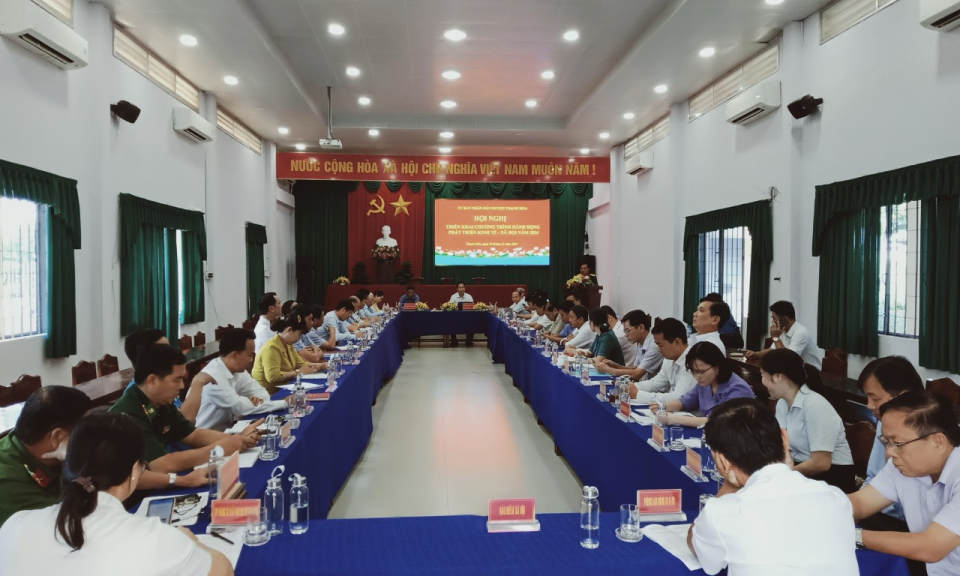 Thạnh Hóa triển khai Chương trình hành động phát triển kinh tế - xã hội năm 2024