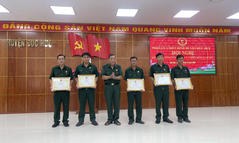Đức Huệ tổng kết công tác Hội Cựu chiến binh năm 2023