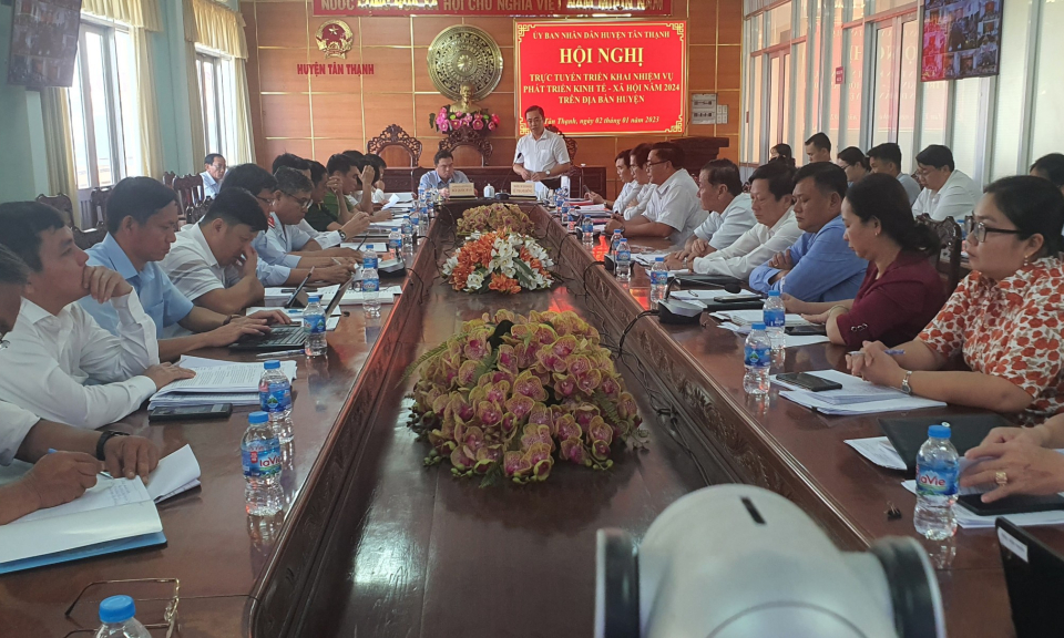 Tân Thạnh triển khai nhiệm vụ phát triển kinh tế - xã hội năm 2024