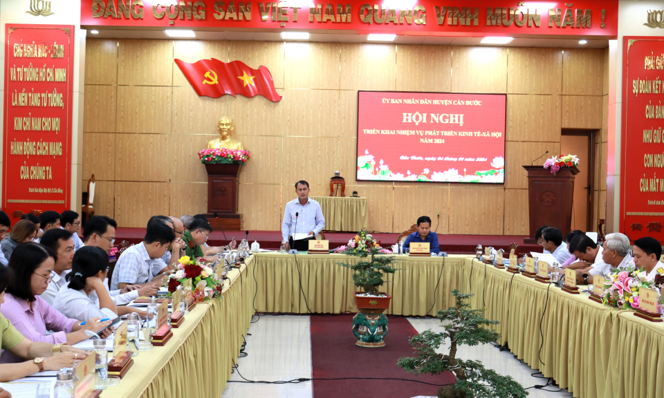UBND huyện Cần Đước triển khai nhiệm vụ phát triển kinh tế - xã hội năm 2024