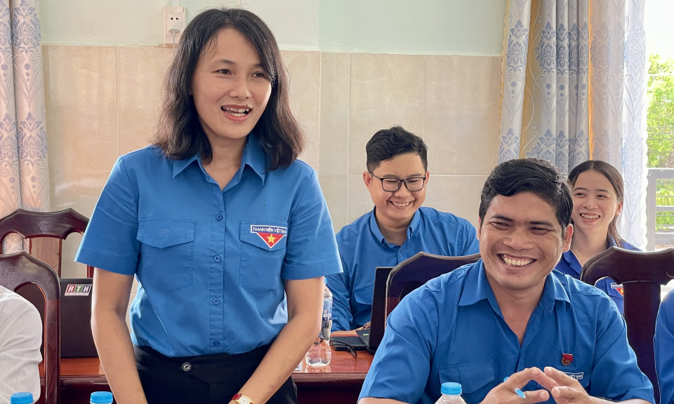 Huyện đoàn Tân Hưng kiện toàn Bí thư, Phó Bí thư, nhiệm kỳ 2022 - 2027