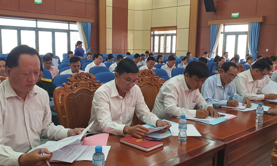 Tân Thạnh tổng kết công tác kiểm tra giám sát và thi hành kỷ lậy Đảng năm 2023