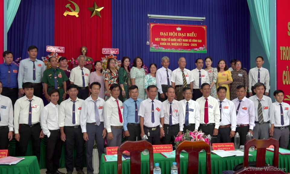 Đại hội điểm Mặt trận Tổ quốc xã Vĩnh Đại khóa XII, nhiệm kỳ 2024 – 2029