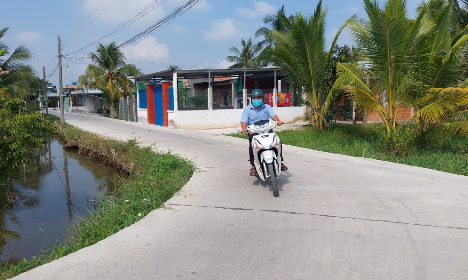 Thẩm định xã Nhơn Thạnh Trung đạt chuẩn nông thôn mới nâng cao năm 2023
