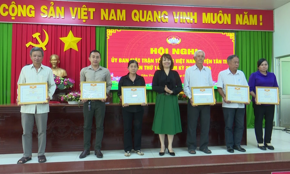  UB MTTQ VN huyện Tân Trụ tổ chức hội nghị lần thứ 14