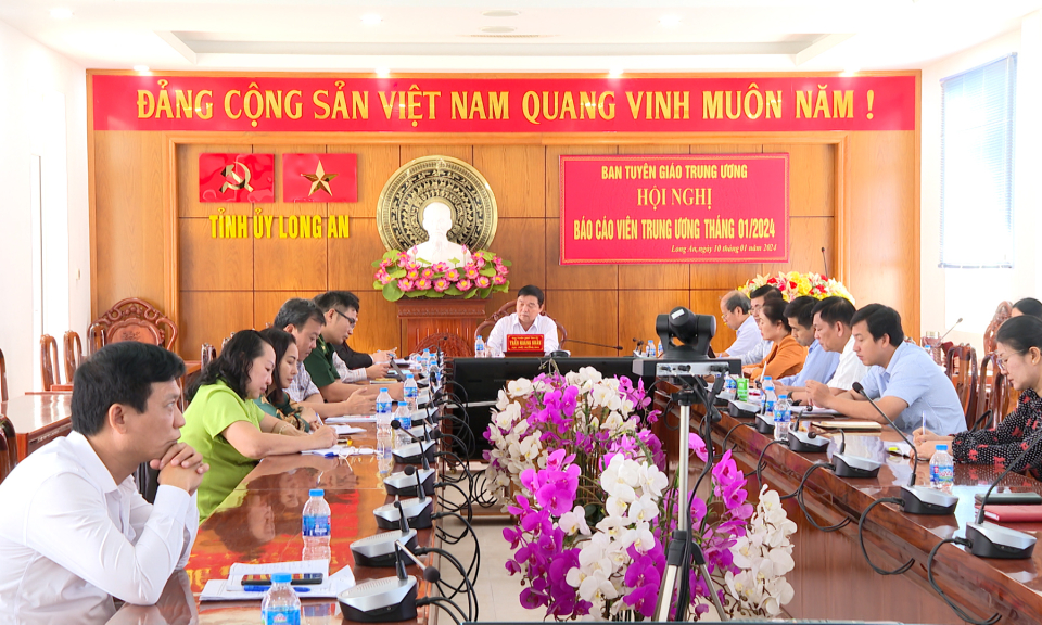 Hội nghị báo cáo viên Trung ương tháng 1/2024