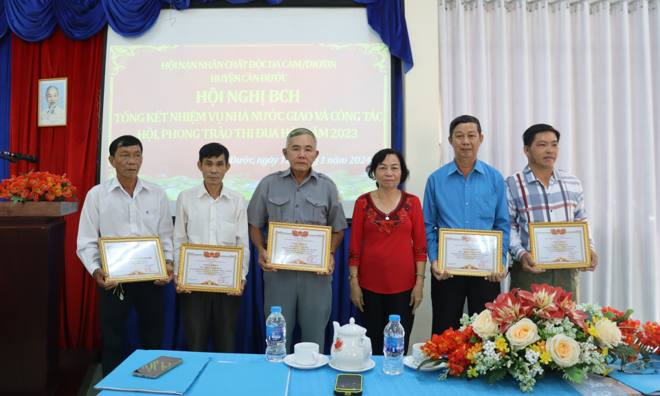 Hội Nạn nhân chất độc da cam/Dioxin huyện Cần Đước tổng kết công tác Hội năm 2023