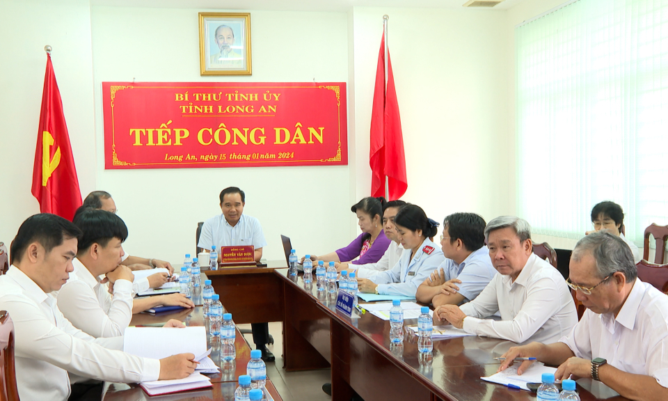 Bí thư Tỉnh ủy tiếp công dân