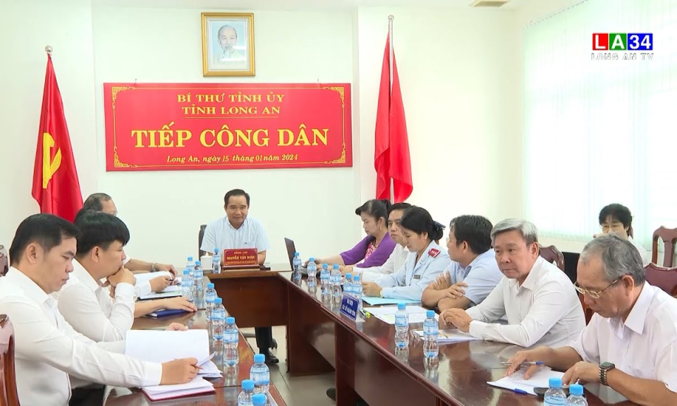 Bí thư Tỉnh ủy tiếp công dân