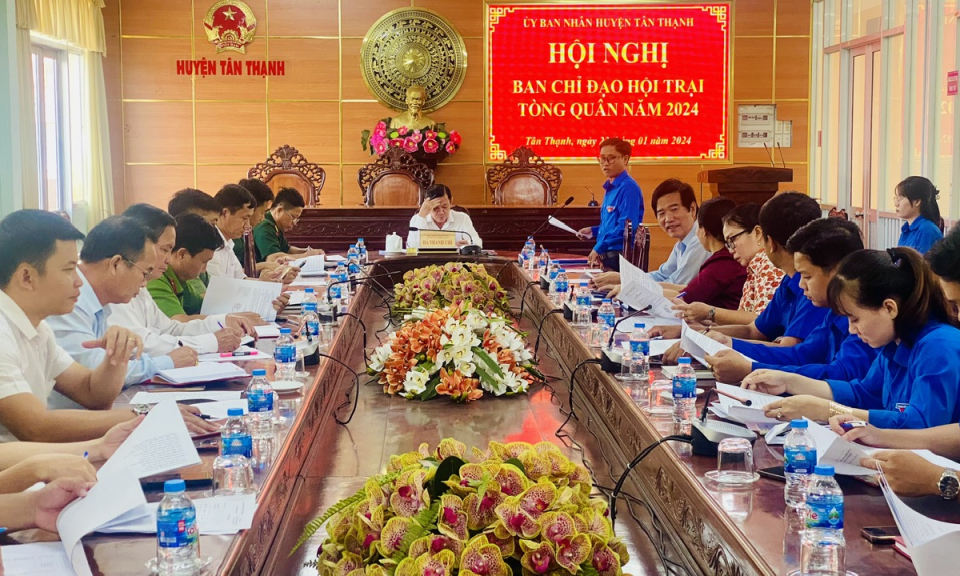 Tân Thạnh sẵn sàng cho Hội trại tòng quân huyện năm 2024