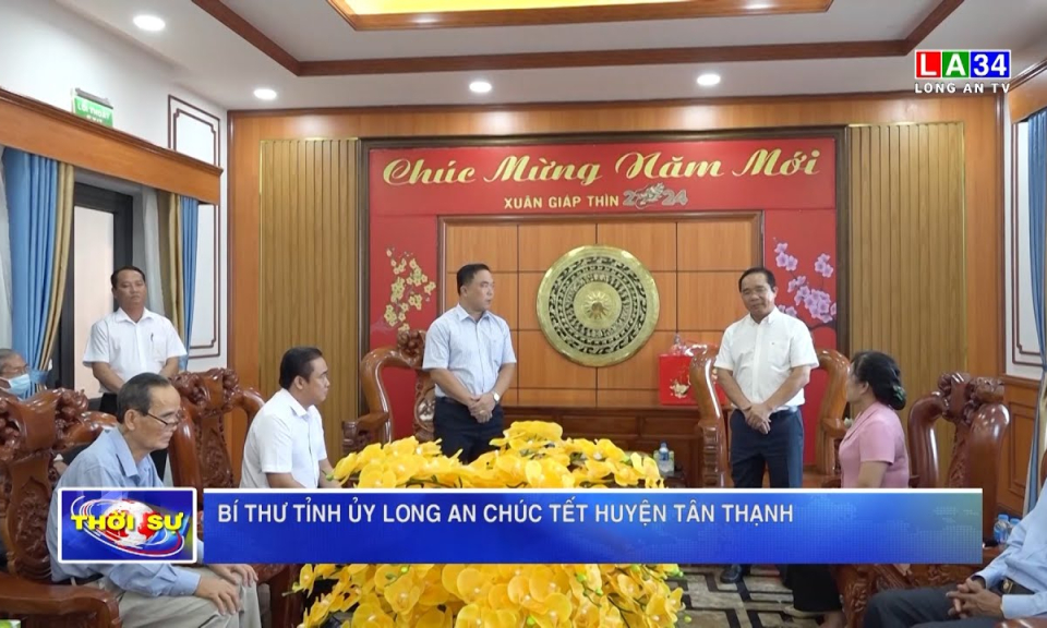 Bí thư Tỉnh ủy Long An chúc Tết huyện Tân Thạnh