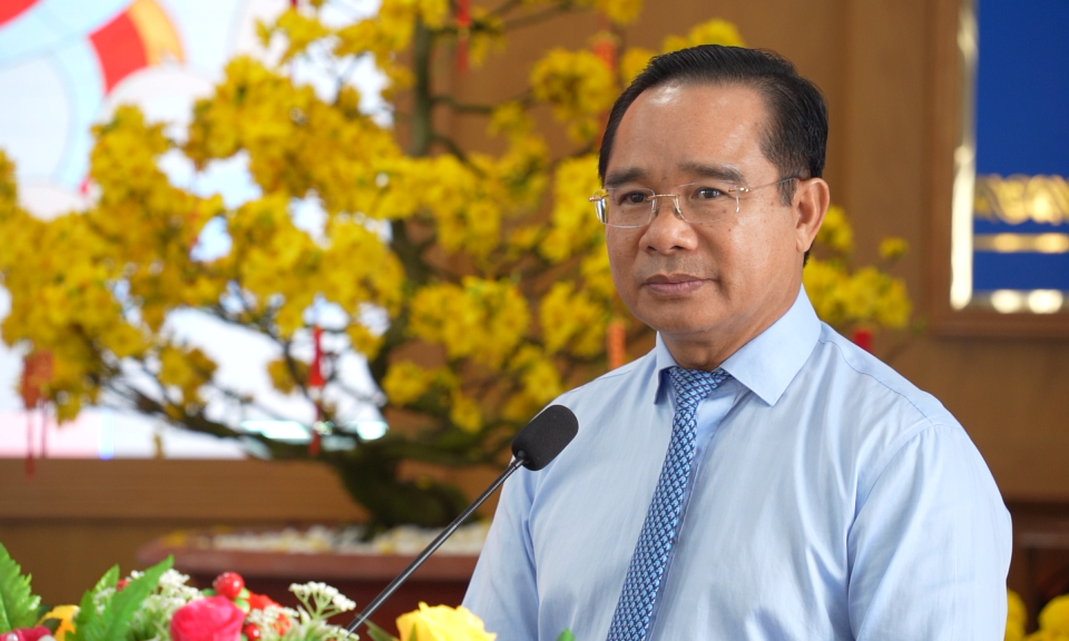 Tỉnh ủy Long An tổ chức gặp mặt đầu Xuân Giáp Thìn 2024