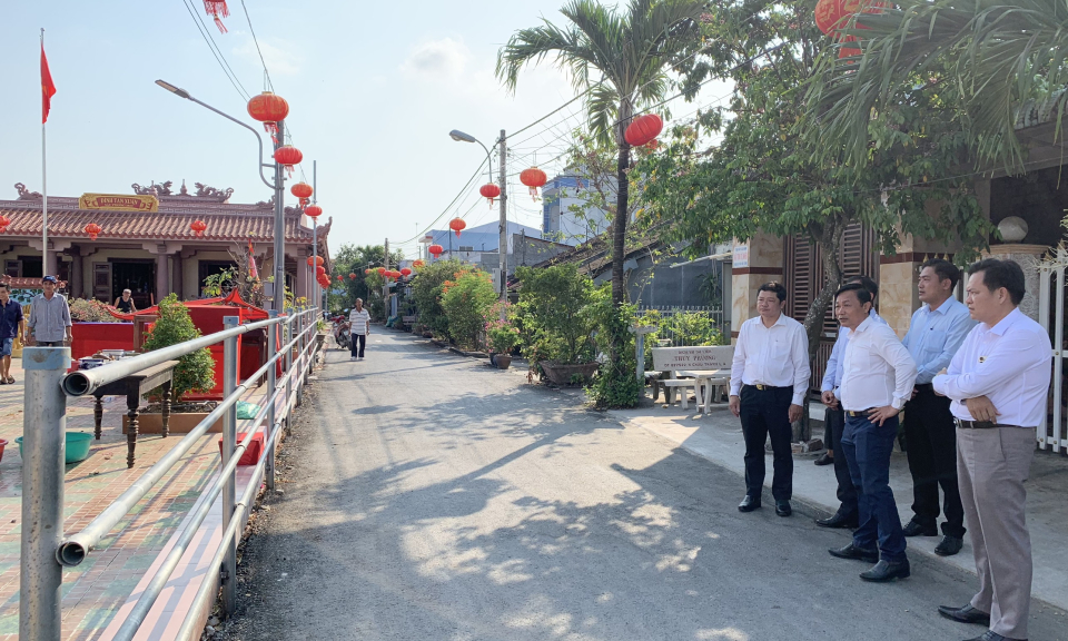 Lãnh đạo huyện Châu Thành kiểm tra công tác chuẩn bị tổ chức Lễ hội Làm Chay 2024