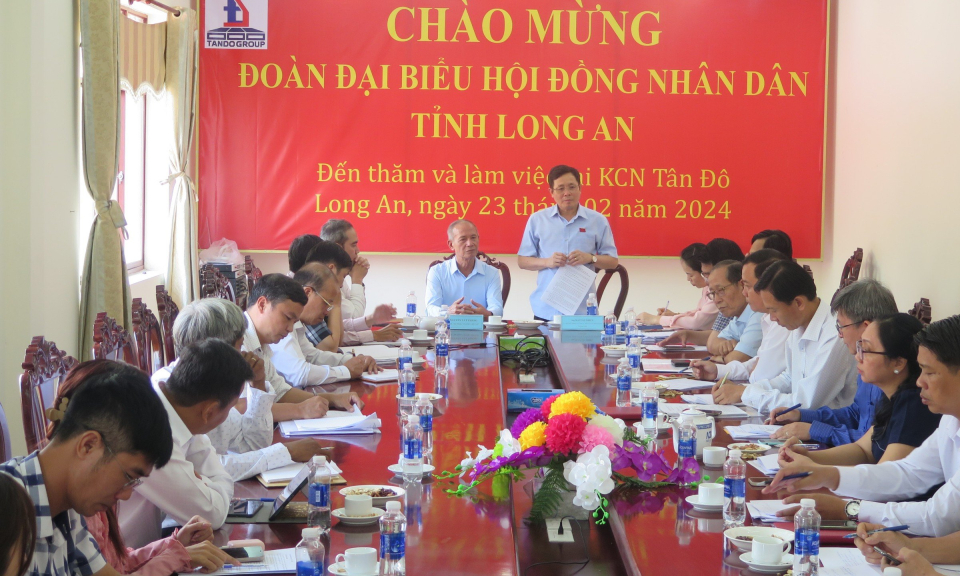 HĐND tỉnh thăm doanh nghiệp huyện Đức Hòa