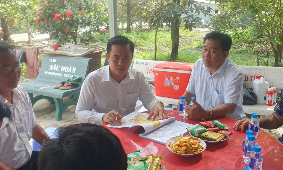  Chủ tịch UBND huyện Tân Thạnh khảo sát vùng cây ăn quả kết hợp du lịch sinh thái tại xã Tân Lập