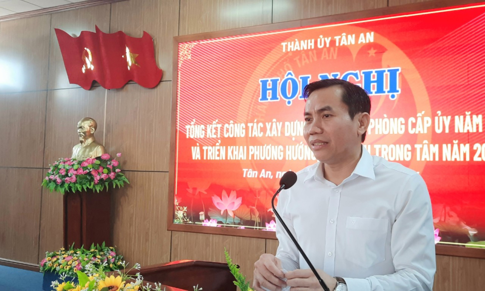 Thành ủy Tân An tổng kết công tác xây dựng Đảng